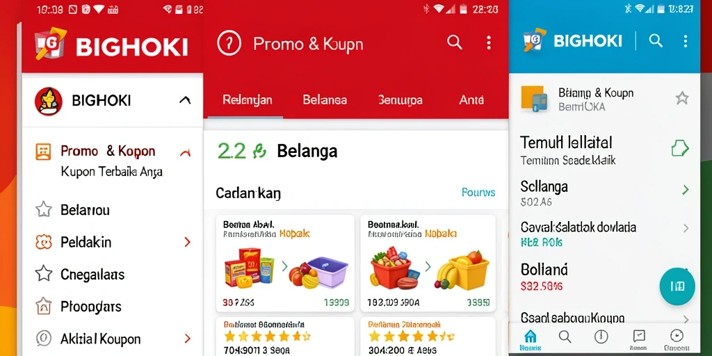 Tampilan antarmuka BIGHOKI yang menarik dan mudah digunakan.
