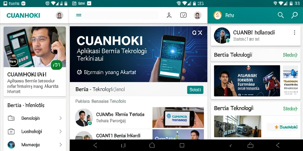 Antarmuka CUANHOKI yang intuitif dan modern.