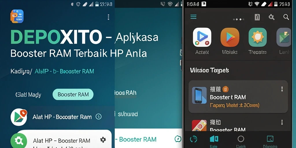 Antarmuka DEPOXITO yang sederhana dan intuitif untuk pengoptimalan RAM.